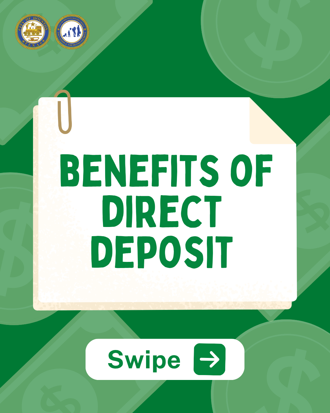 Benefits of Direct Deposit